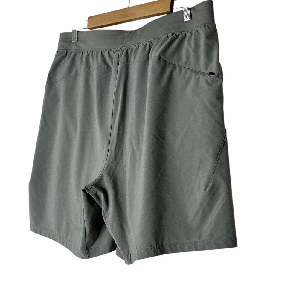 VRST Shorts Mens Large Gray Lined‎ Swim Shorts Trunks Bottoms Pocket Drawstring